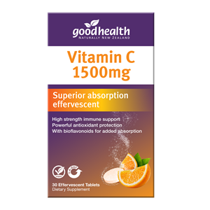 Good Health Vitamin C 1500mg Effercescent 30 Tabs